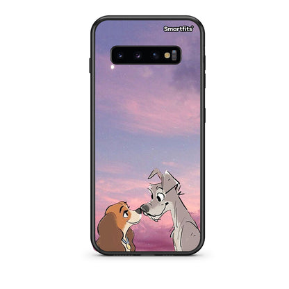 samsung s10 Lady And Tramp θήκη από τη Smartfits με σχέδιο στο πίσω μέρος και μαύρο περίβλημα | Smartphone case with colorful back and black bezels by Smartfits