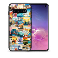 Thumbnail for Θήκη Samsung S10 Live To Travel από τη Smartfits με σχέδιο στο πίσω μέρος και μαύρο περίβλημα | Samsung S10 Live To Travel case with colorful back and black bezels