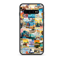 Thumbnail for samsung s10 Live To Travel θήκη από τη Smartfits με σχέδιο στο πίσω μέρος και μαύρο περίβλημα | Smartphone case with colorful back and black bezels by Smartfits