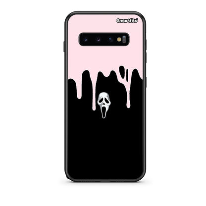samsung s10 plus Melting Halloween Mask Θήκη από τη Smartfits με σχέδιο στο πίσω μέρος και μαύρο περίβλημα | Smartphone case with colorful back and black bezels by Smartfits