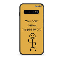 Thumbnail for samsung s10 plus My Password Θήκη από τη Smartfits με σχέδιο στο πίσω μέρος και μαύρο περίβλημα | Smartphone case with colorful back and black bezels by Smartfits