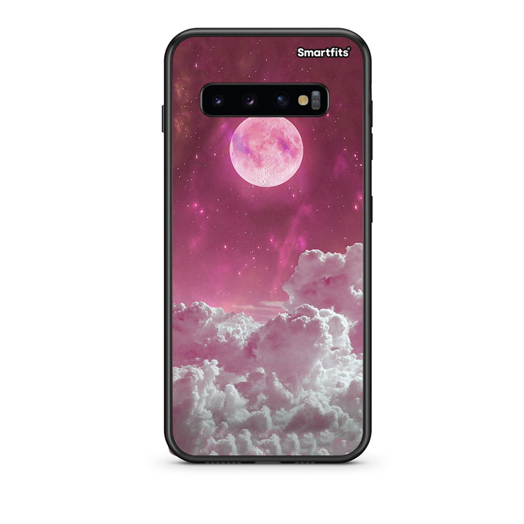 samsung s10 Pink Moon Θήκη από τη Smartfits με σχέδιο στο πίσω μέρος και μαύρο περίβλημα | Smartphone case with colorful back and black bezels by Smartfits