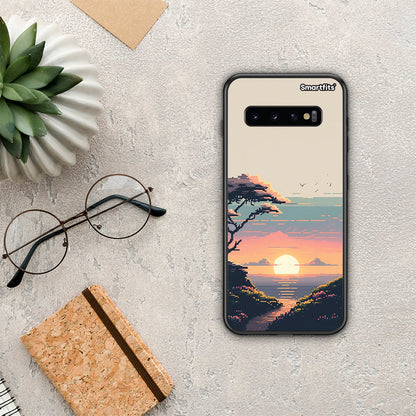Pixel Sunset - Samsung Galaxy S10+ θήκη