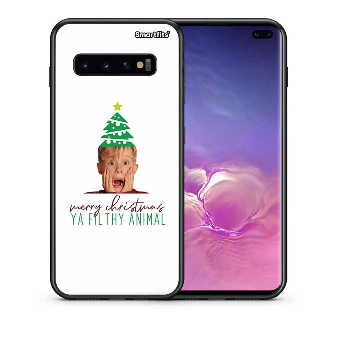 Θήκη Samsung S10+ Filthy Animal από τη Smartfits με σχέδιο στο πίσω μέρος και μαύρο περίβλημα | Samsung S10+ Filthy Animal case with colorful back and black bezels