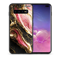 Thumbnail for Θήκη Samsung S10+ Glamorous Pink Marble από τη Smartfits με σχέδιο στο πίσω μέρος και μαύρο περίβλημα | Samsung S10+ Glamorous Pink Marble case with colorful back and black bezels