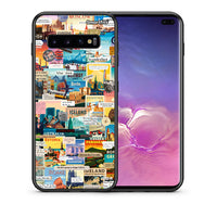Thumbnail for Θήκη Samsung S10+ Live To Travel από τη Smartfits με σχέδιο στο πίσω μέρος και μαύρο περίβλημα | Samsung S10+ Live To Travel case with colorful back and black bezels