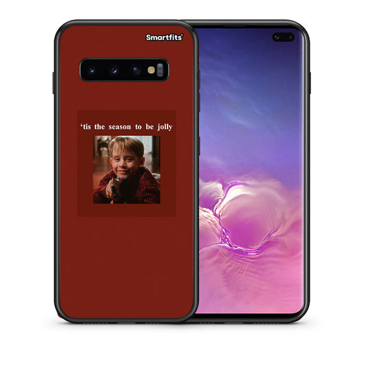 Θήκη Samsung S10+ Xmas Ultimate Spirit από τη Smartfits με σχέδιο στο πίσω μέρος και μαύρο περίβλημα | Samsung S10+ Xmas Ultimate Spirit case with colorful back and black bezels