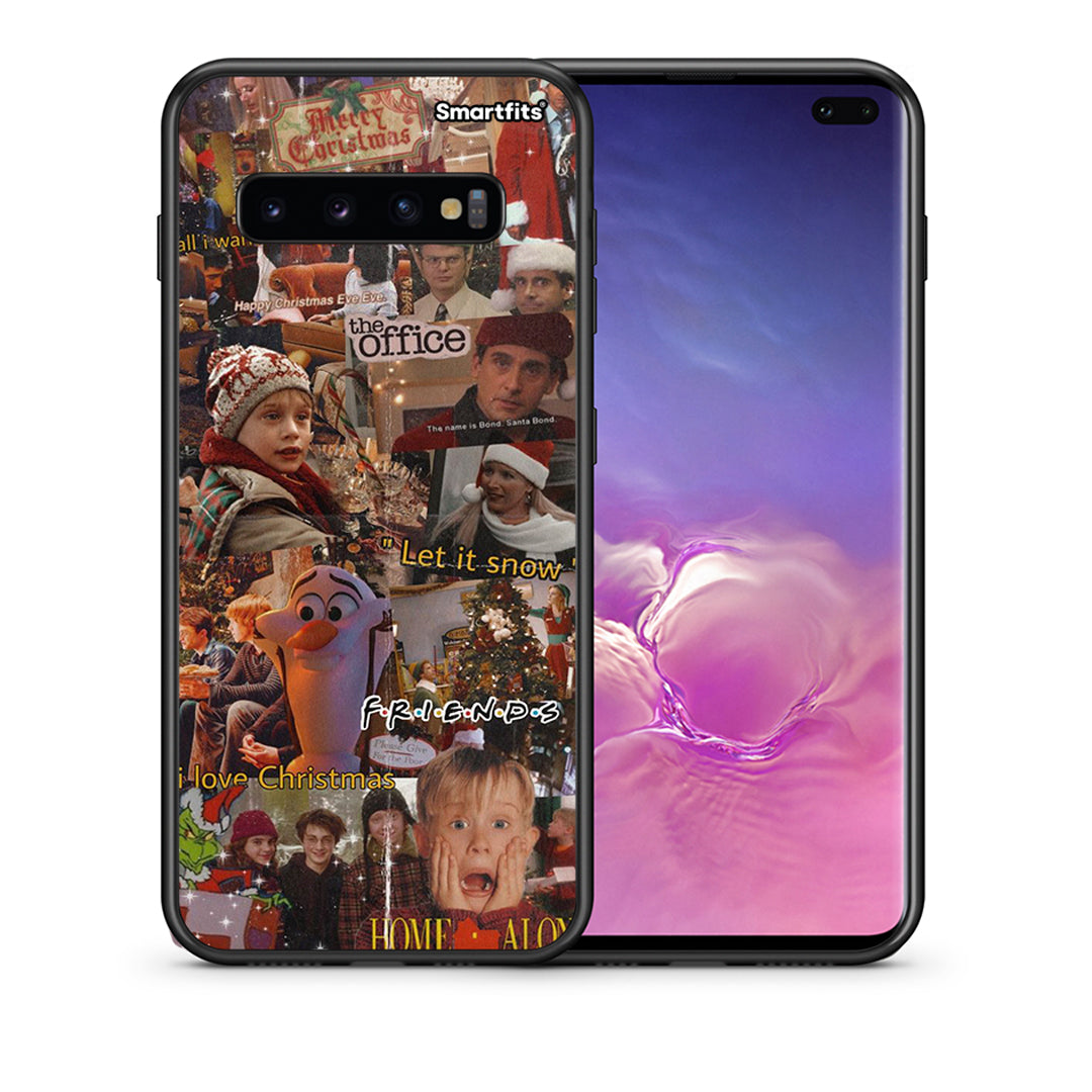 Θήκη Samsung S10+ Xmas Wishes από τη Smartfits με σχέδιο στο πίσω μέρος και μαύρο περίβλημα | Samsung S10+ Xmas Wishes case with colorful back and black bezels