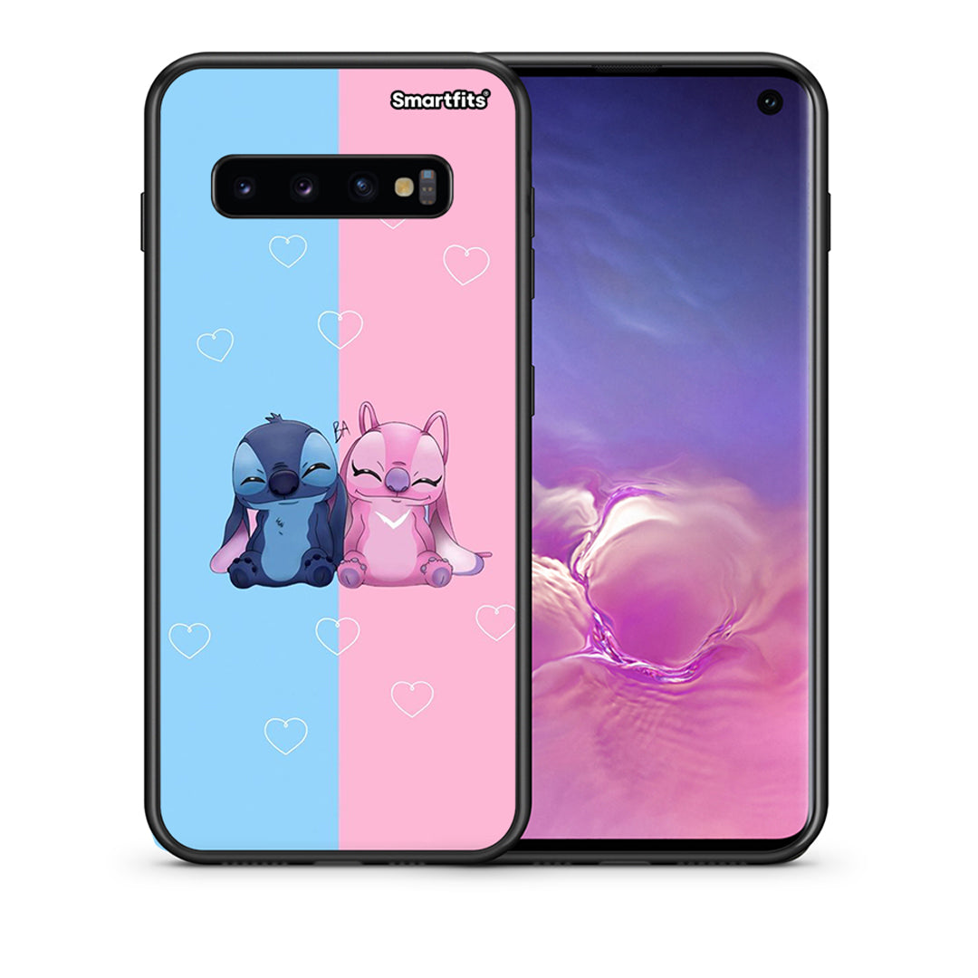 Θήκη Samsung S10 Stitch And Angel από τη Smartfits με σχέδιο στο πίσω μέρος και μαύρο περίβλημα | Samsung S10 Stitch And Angel case with colorful back and black bezels