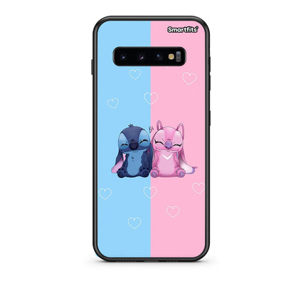 samsung s10 Stitch And Angel θήκη από τη Smartfits με σχέδιο στο πίσω μέρος και μαύρο περίβλημα | Smartphone case with colorful back and black bezels by Smartfits