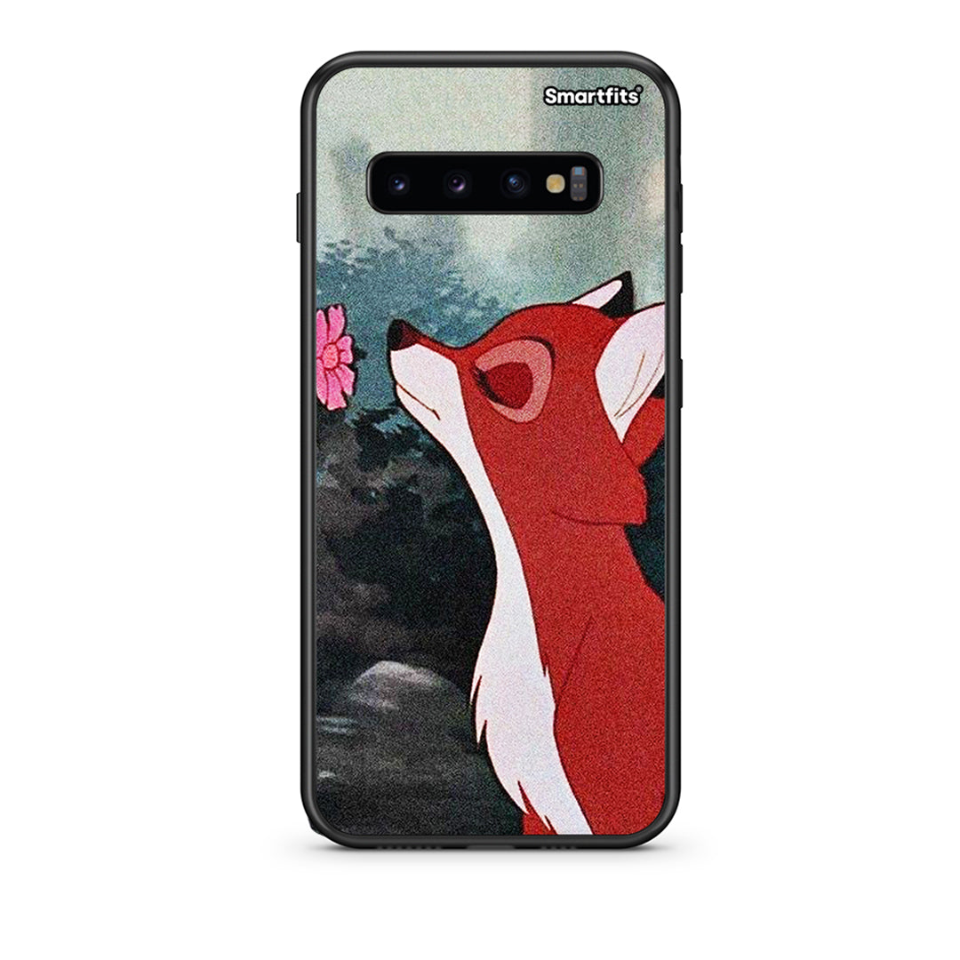 samsung s10 Tod And Vixey Love 2 θήκη από τη Smartfits με σχέδιο στο πίσω μέρος και μαύρο περίβλημα | Smartphone case with colorful back and black bezels by Smartfits