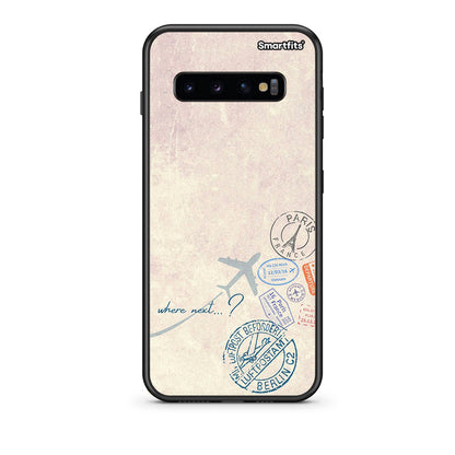 samsung s10 plus Where Next Θήκη από τη Smartfits με σχέδιο στο πίσω μέρος και μαύρο περίβλημα | Smartphone case with colorful back and black bezels by Smartfits