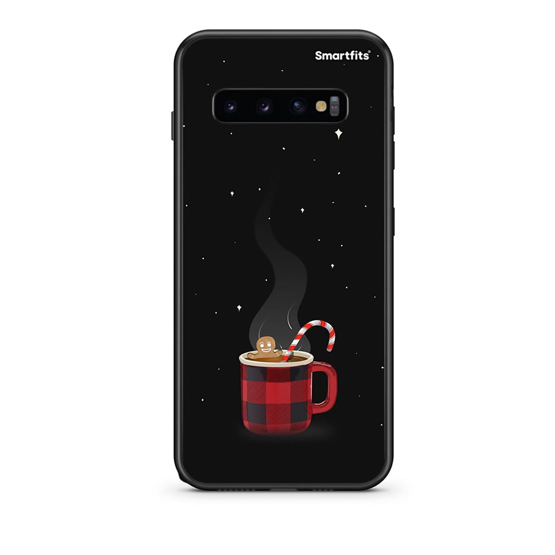 samsung s10 Xmas Bathing θήκη από τη Smartfits με σχέδιο στο πίσω μέρος και μαύρο περίβλημα | Smartphone case with colorful back and black bezels by Smartfits
