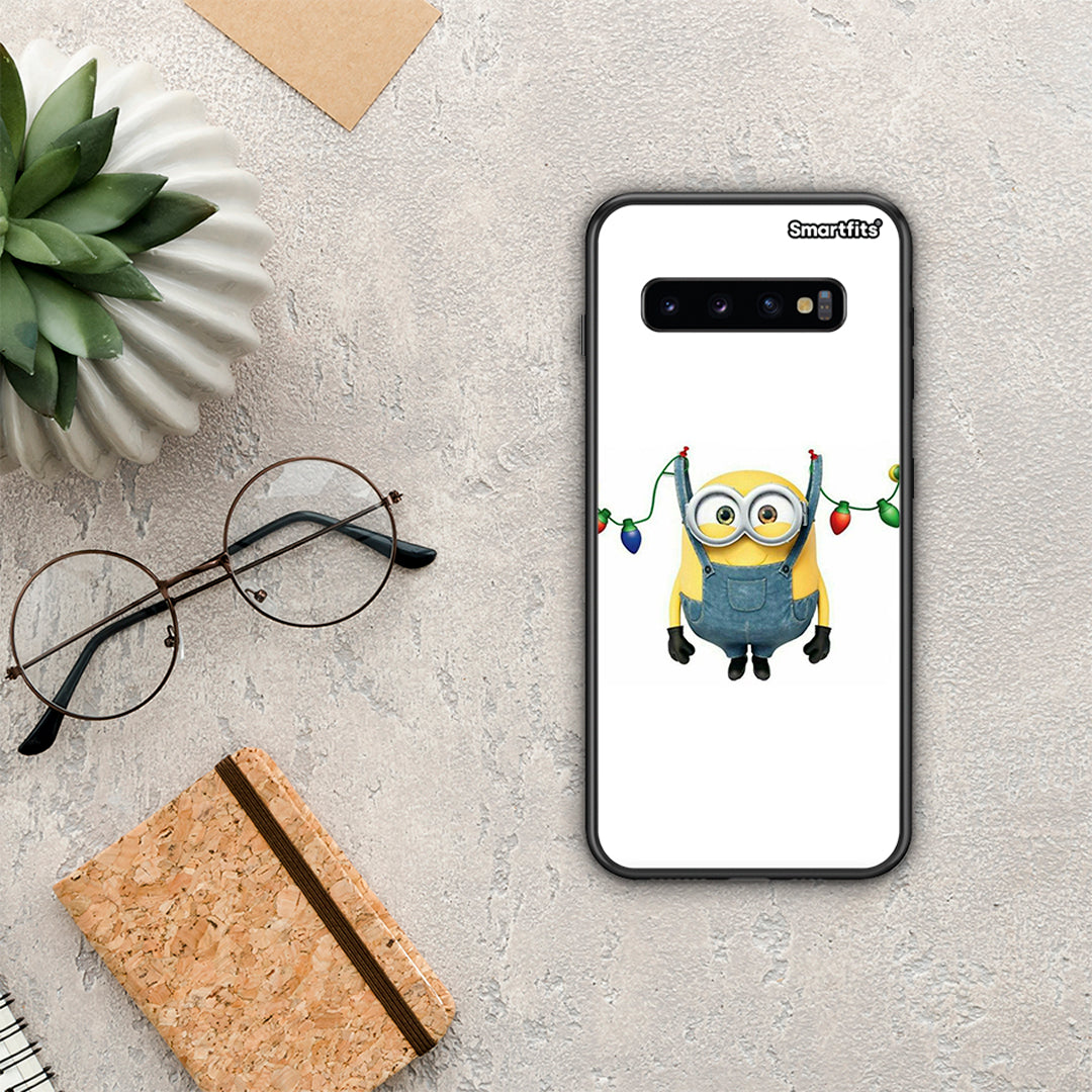 Xmas Minion Lights - Samsung Galaxy S10+ θήκη