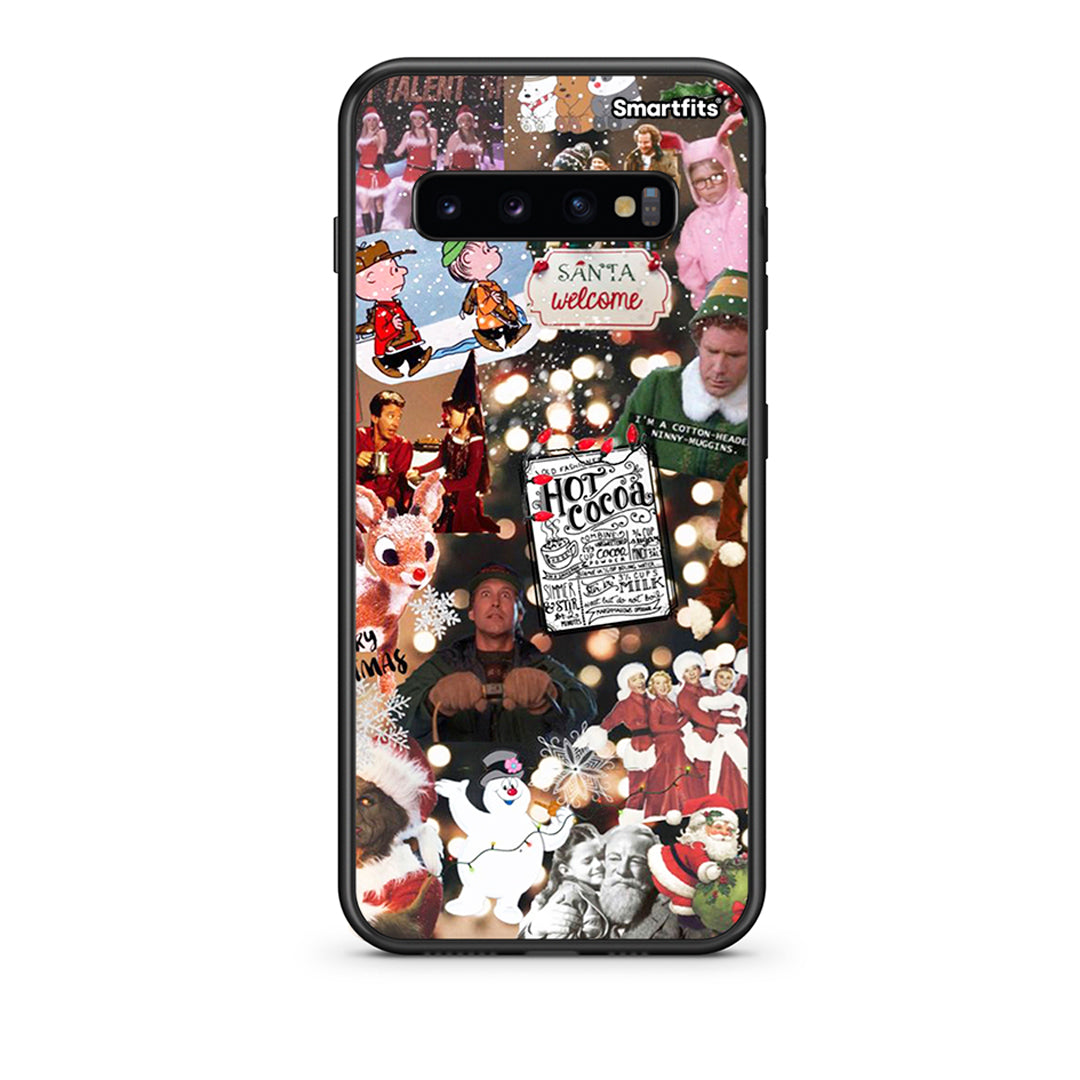 samsung s10 Xmas Movies θήκη από τη Smartfits με σχέδιο στο πίσω μέρος και μαύρο περίβλημα | Smartphone case with colorful back and black bezels by Smartfits