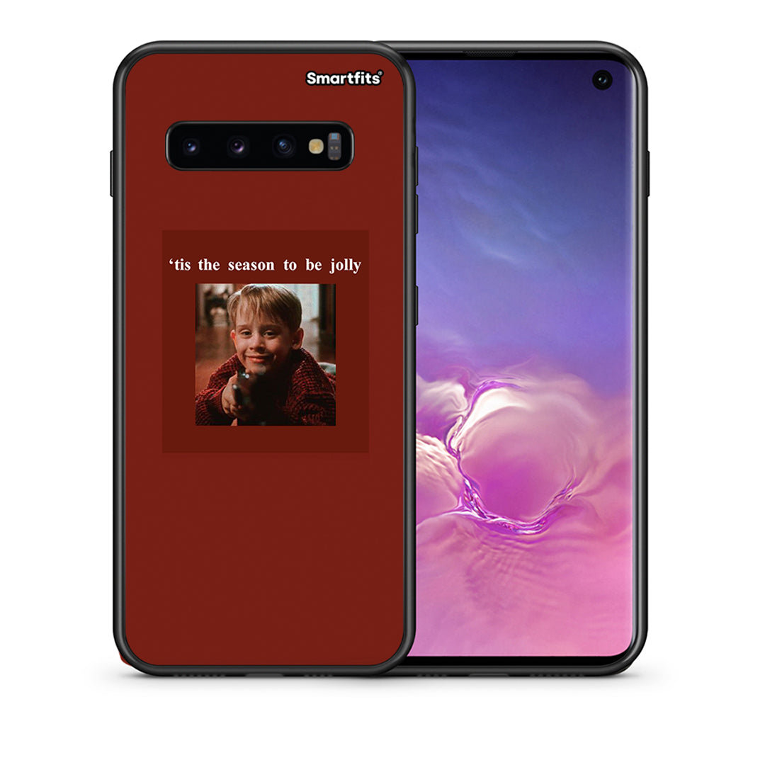 Θήκη Samsung S10 Xmas Ultimate Spirit από τη Smartfits με σχέδιο στο πίσω μέρος και μαύρο περίβλημα | Samsung S10 Xmas Ultimate Spirit case with colorful back and black bezels