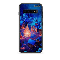 Thumbnail for samsung s10 plus Xmas Village θήκη από τη Smartfits με σχέδιο στο πίσω μέρος και μαύρο περίβλημα | Smartphone case with colorful back and black bezels by Smartfits