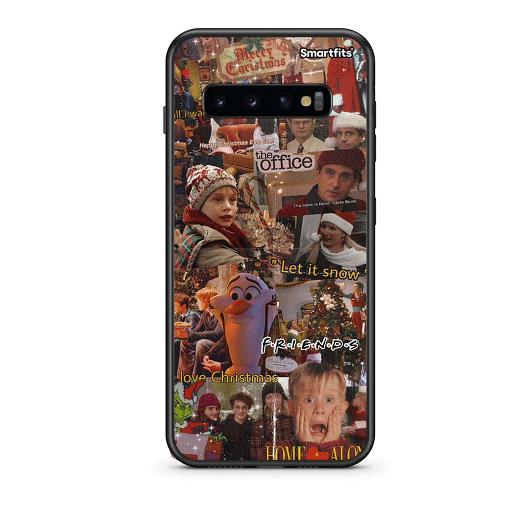 samsung s10 Xmas Wishes θήκη από τη Smartfits με σχέδιο στο πίσω μέρος και μαύρο περίβλημα | Smartphone case with colorful back and black bezels by Smartfits