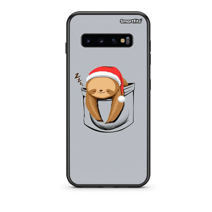 samsung s10 plus Xmas Zzzz θήκη από τη Smartfits με σχέδιο στο πίσω μέρος και μαύρο περίβλημα | Smartphone case with colorful back and black bezels by Smartfits