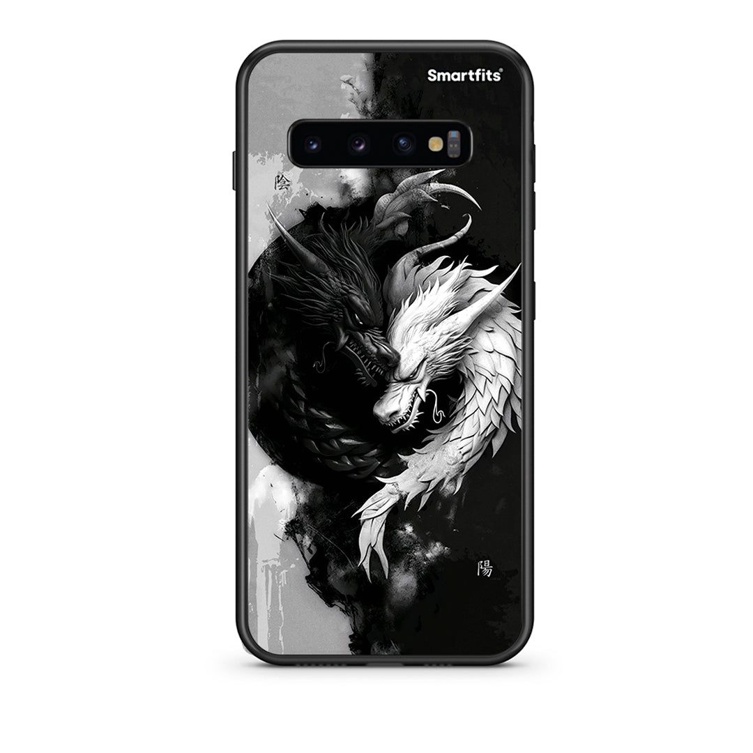 samsung s10 Yin Yang Θήκη από τη Smartfits με σχέδιο στο πίσω μέρος και μαύρο περίβλημα | Smartphone case with colorful back and black bezels by Smartfits