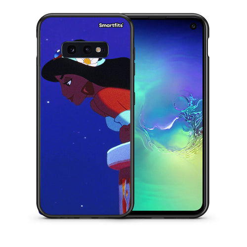 Θήκη Samsung S10e Alladin And Jasmine Love 2 από τη Smartfits με σχέδιο στο πίσω μέρος και μαύρο περίβλημα | Samsung S10e Alladin And Jasmine Love 2 case with colorful back and black bezels
