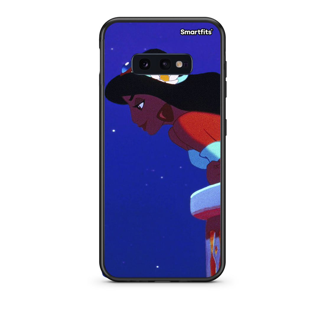 samsung s10e Alladin And Jasmine Love 2 θήκη από τη Smartfits με σχέδιο στο πίσω μέρος και μαύρο περίβλημα | Smartphone case with colorful back and black bezels by Smartfits