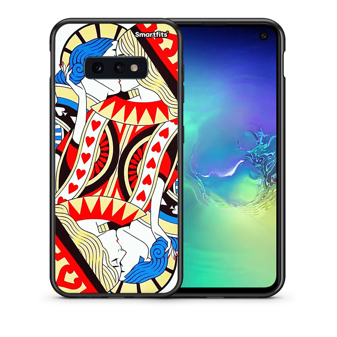 Θήκη Samsung S10e Card Love από τη Smartfits με σχέδιο στο πίσω μέρος και μαύρο περίβλημα | Samsung S10e Card Love case with colorful back and black bezels