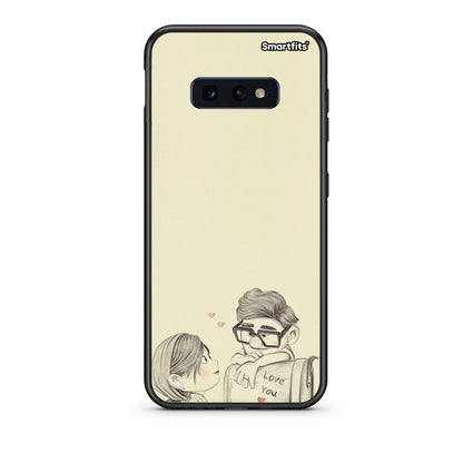 samsung s10e Carl And Ellie θήκη από τη Smartfits με σχέδιο στο πίσω μέρος και μαύρο περίβλημα | Smartphone case with colorful back and black bezels by Smartfits