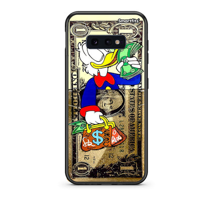 samsung s10e Duck Money Θήκη από τη Smartfits με σχέδιο στο πίσω μέρος και μαύρο περίβλημα | Smartphone case with colorful back and black bezels by Smartfits