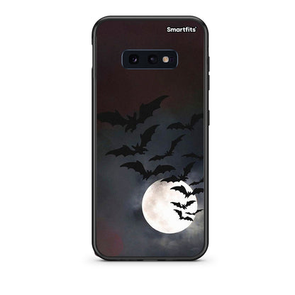 samsung s10e Halloween Bat Night Θήκη από τη Smartfits με σχέδιο στο πίσω μέρος και μαύρο περίβλημα | Smartphone case with colorful back and black bezels by Smartfits
