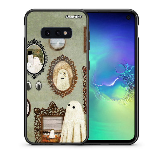Θήκη Samsung S10e Halloween Ghost Season από τη Smartfits με σχέδιο στο πίσω μέρος και μαύρο περίβλημα | Samsung S10e Halloween Ghost Season case with colorful back and black bezels
