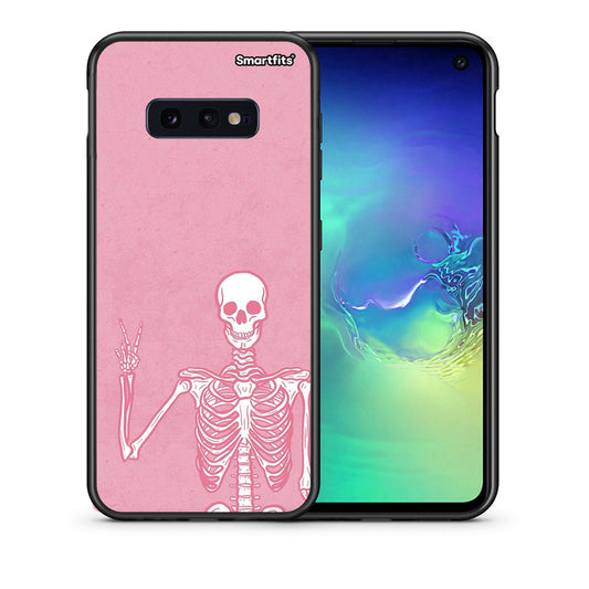 Θήκη Samsung S10e Halloween Motivation από τη Smartfits με σχέδιο στο πίσω μέρος και μαύρο περίβλημα | Samsung S10e Halloween Motivation case with colorful back and black bezels