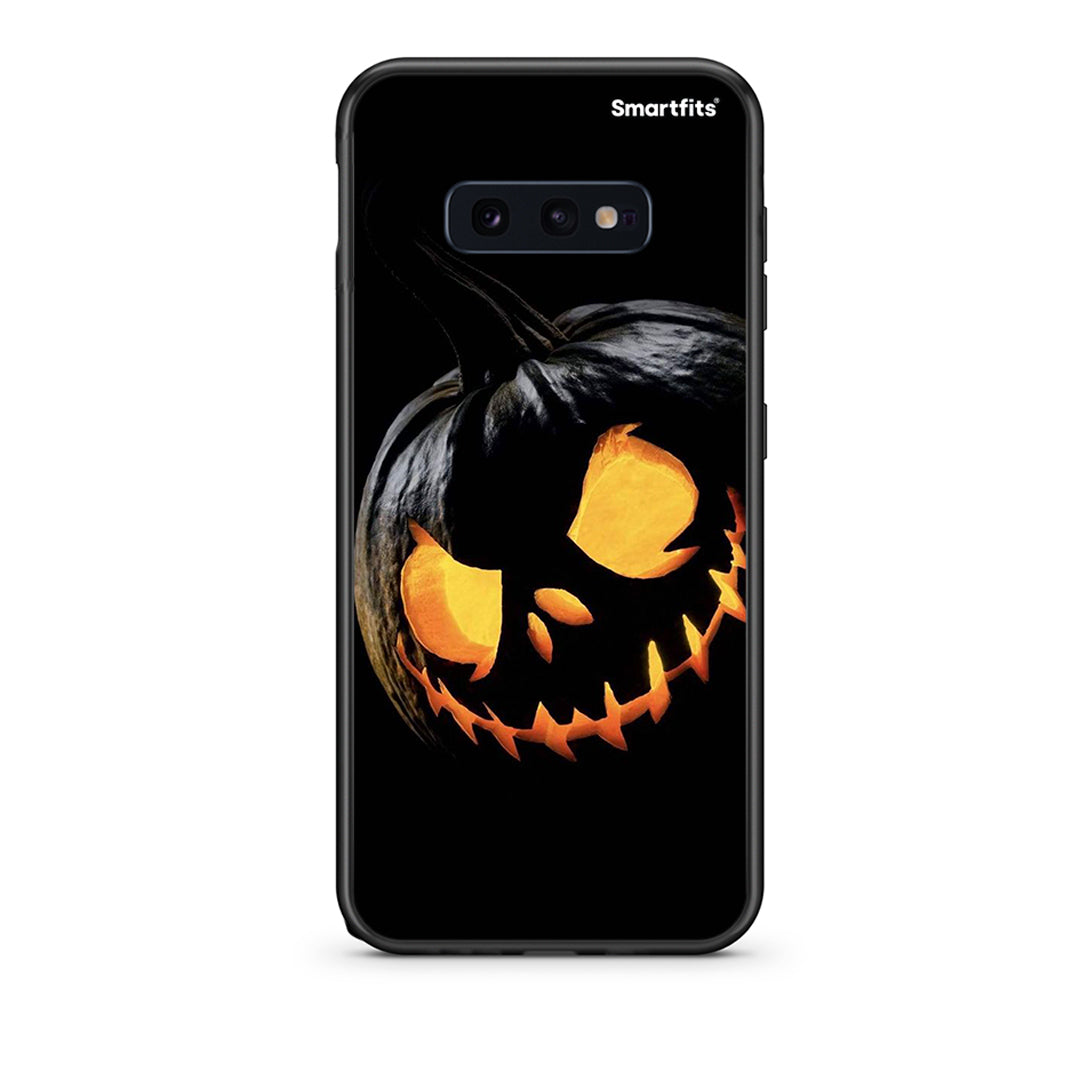 samsung s10e Halloween Scary Pumpkin Θήκη από τη Smartfits με σχέδιο στο πίσω μέρος και μαύρο περίβλημα | Smartphone case with colorful back and black bezels by Smartfits