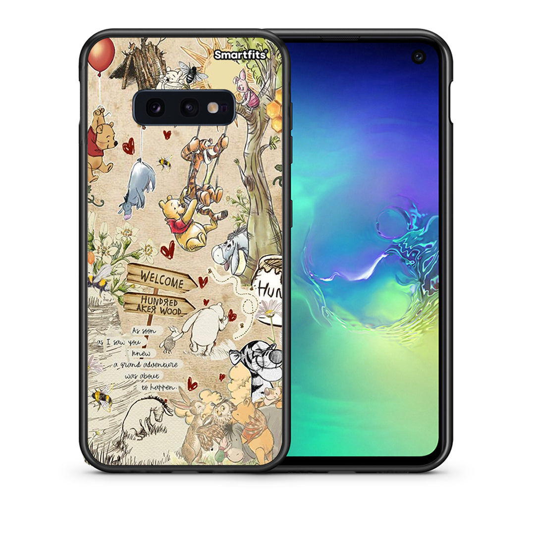 Θήκη Samsung S10e Happy Friends από τη Smartfits με σχέδιο στο πίσω μέρος και μαύρο περίβλημα | Samsung S10e Happy Friends case with colorful back and black bezels