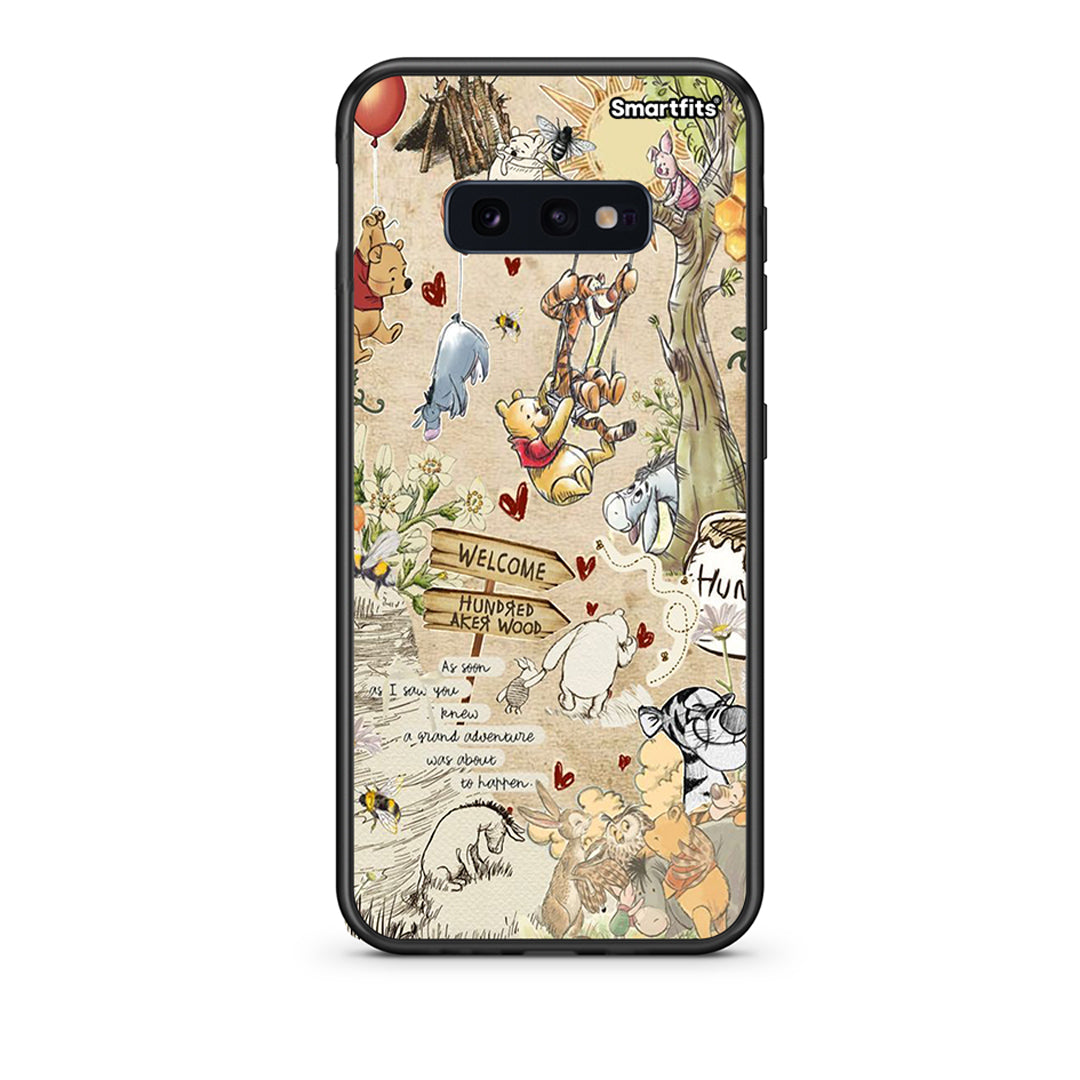 samsung s10e Happy Friends θήκη από τη Smartfits με σχέδιο στο πίσω μέρος και μαύρο περίβλημα | Smartphone case with colorful back and black bezels by Smartfits