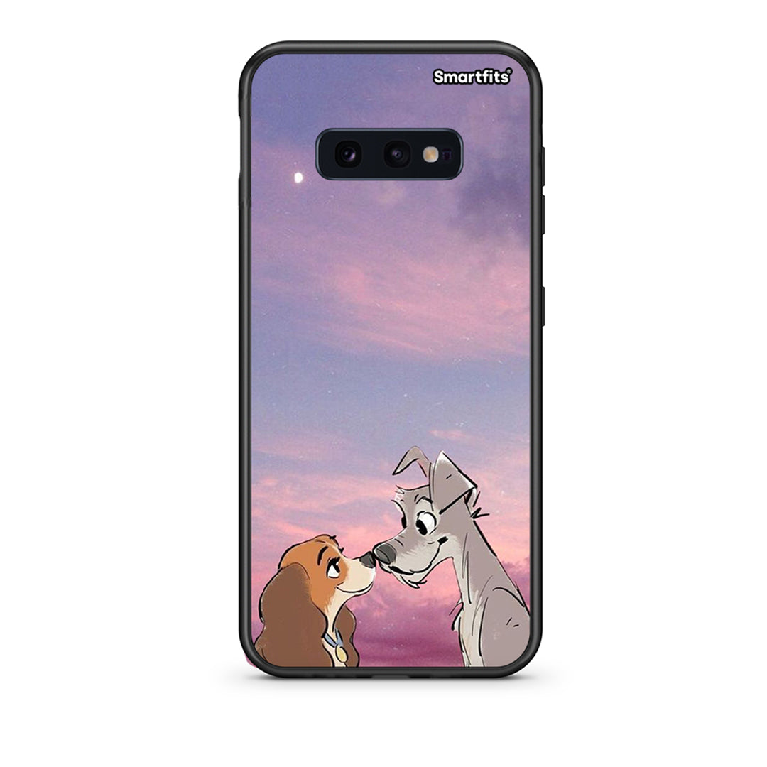 samsung s10e Lady And Tramp θήκη από τη Smartfits με σχέδιο στο πίσω μέρος και μαύρο περίβλημα | Smartphone case with colorful back and black bezels by Smartfits