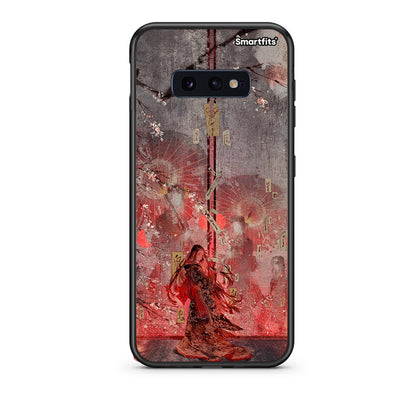 samsung s10e Nezuko Kamado θήκη από τη Smartfits με σχέδιο στο πίσω μέρος και μαύρο περίβλημα | Smartphone case with colorful back and black bezels by Smartfits
