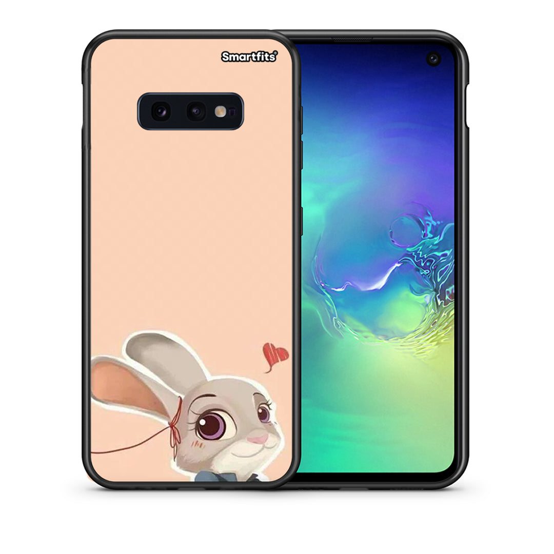 Θήκη Samsung S10e Nick Wilde And Judy Hopps Love 2 από τη Smartfits με σχέδιο στο πίσω μέρος και μαύρο περίβλημα | Samsung S10e Nick Wilde And Judy Hopps Love 2 case with colorful back and black bezels