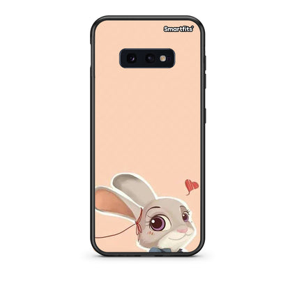 samsung s10e Nick Wilde And Judy Hopps Love 2 θήκη από τη Smartfits με σχέδιο στο πίσω μέρος και μαύρο περίβλημα | Smartphone case with colorful back and black bezels by Smartfits