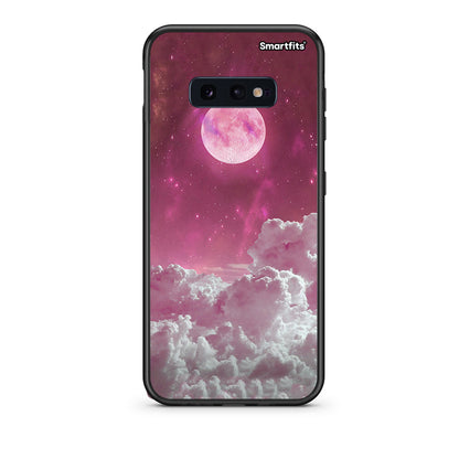 samsung s10e Pink Moon Θήκη από τη Smartfits με σχέδιο στο πίσω μέρος και μαύρο περίβλημα | Smartphone case with colorful back and black bezels by Smartfits