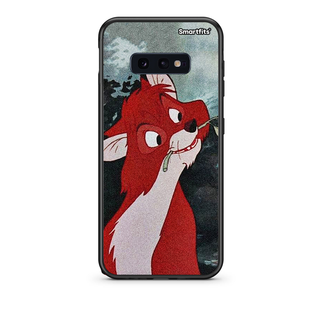 samsung s10e Tod And Vixey Love 1 θήκη από τη Smartfits με σχέδιο στο πίσω μέρος και μαύρο περίβλημα | Smartphone case with colorful back and black bezels by Smartfits