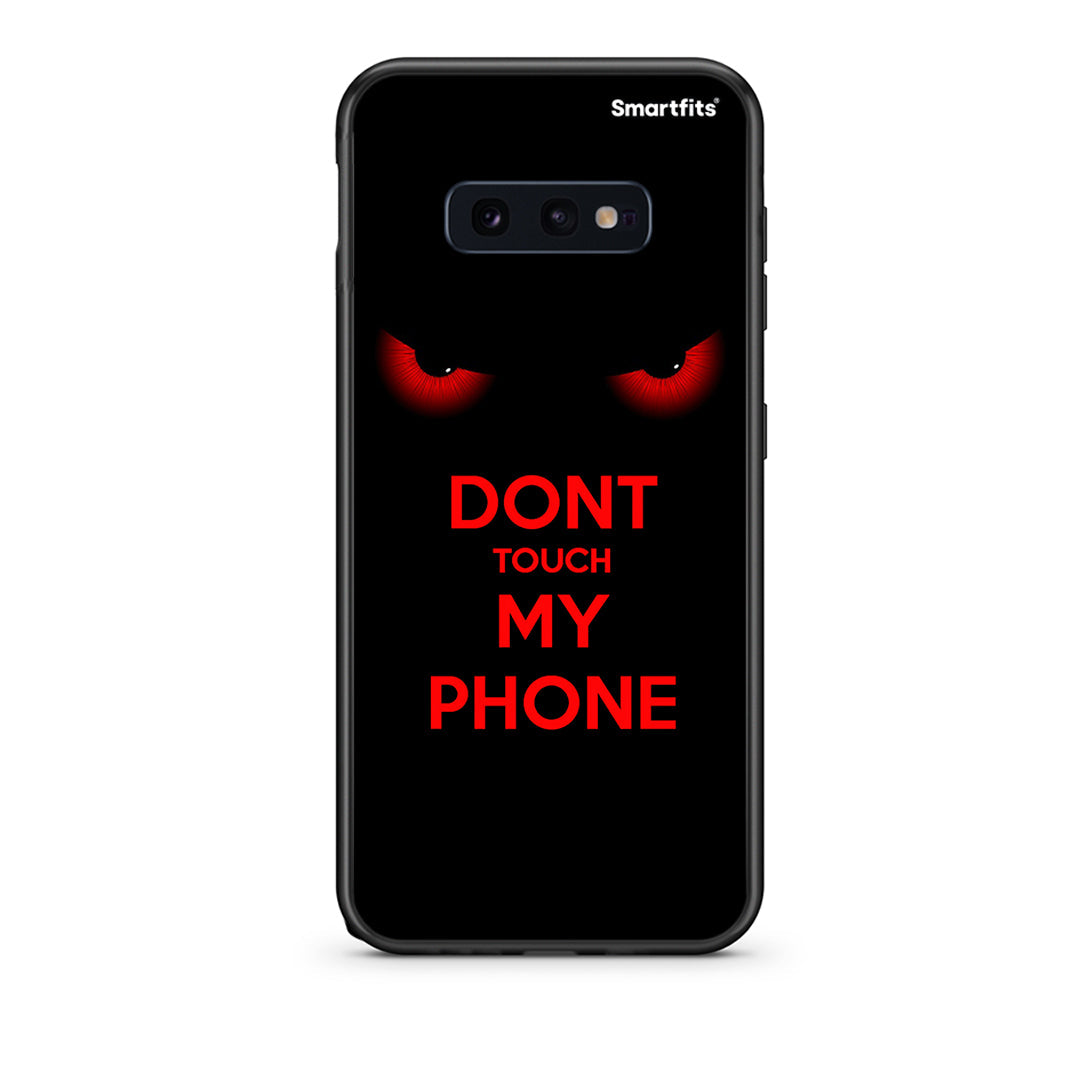 samsung s10e Touch My Phone Θήκη από τη Smartfits με σχέδιο στο πίσω μέρος και μαύρο περίβλημα | Smartphone case with colorful back and black bezels by Smartfits