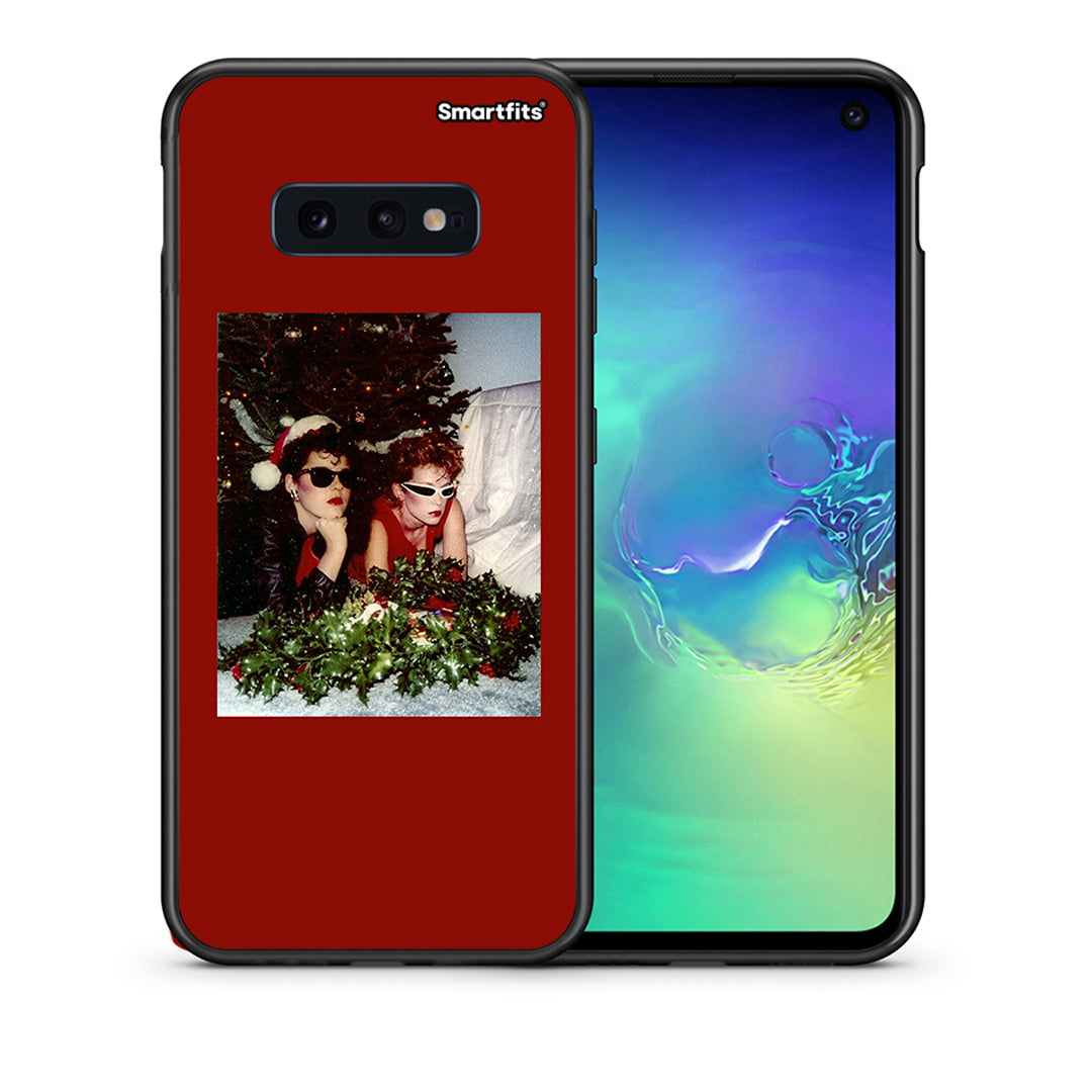 Θήκη Samsung S10e Waiting For Xmas από τη Smartfits με σχέδιο στο πίσω μέρος και μαύρο περίβλημα | Samsung S10e Waiting For Xmas case with colorful back and black bezels