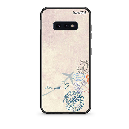 samsung s10e Where Next Θήκη από τη Smartfits με σχέδιο στο πίσω μέρος και μαύρο περίβλημα | Smartphone case with colorful back and black bezels by Smartfits