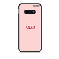 Thumbnail for samsung s10e XOXO Love θήκη από τη Smartfits με σχέδιο στο πίσω μέρος και μαύρο περίβλημα | Smartphone case with colorful back and black bezels by Smartfits