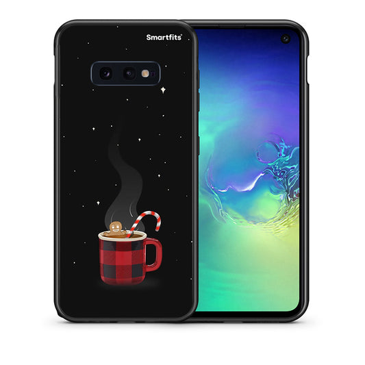 Θήκη Samsung S10e Xmas Bathing από τη Smartfits με σχέδιο στο πίσω μέρος και μαύρο περίβλημα | Samsung S10e Xmas Bathing case with colorful back and black bezels
