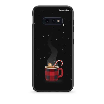 samsung s10e Xmas Bathing θήκη από τη Smartfits με σχέδιο στο πίσω μέρος και μαύρο περίβλημα | Smartphone case with colorful back and black bezels by Smartfits