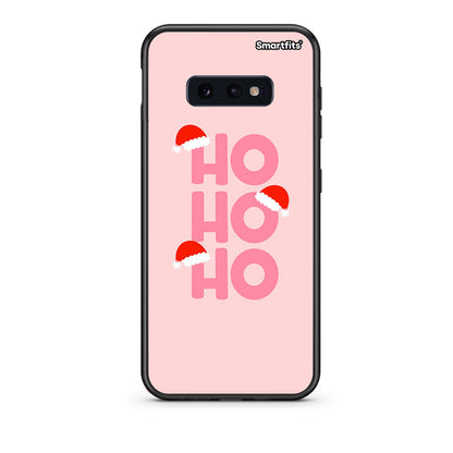 samsung s10e Xmas Ho Ho Ho θήκη από τη Smartfits με σχέδιο στο πίσω μέρος και μαύρο περίβλημα | Smartphone case with colorful back and black bezels by Smartfits