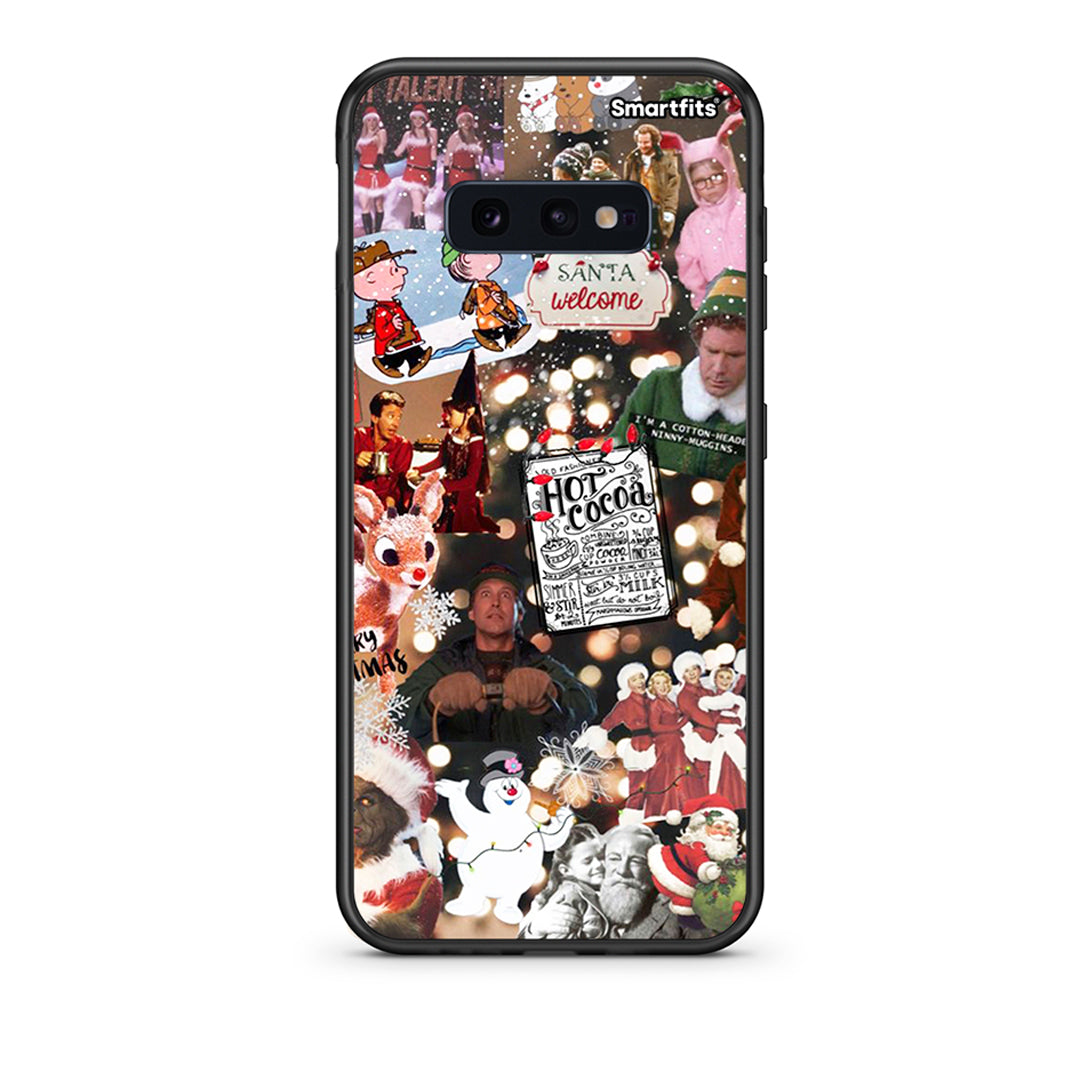 samsung s10e Xmas Movies θήκη από τη Smartfits με σχέδιο στο πίσω μέρος και μαύρο περίβλημα | Smartphone case with colorful back and black bezels by Smartfits