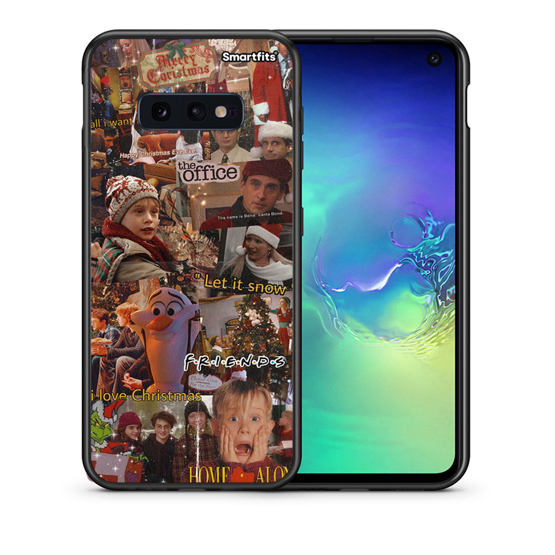 Θήκη Samsung S10e Xmas Wishes από τη Smartfits με σχέδιο στο πίσω μέρος και μαύρο περίβλημα | Samsung S10e Xmas Wishes case with colorful back and black bezels